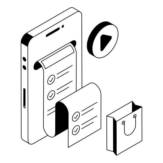 List, Ecommerce, Buy, Purchase, Retailing illustration