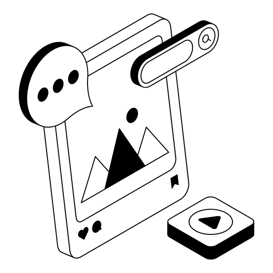 Media, Social, Multimedia, Post, Image illustration