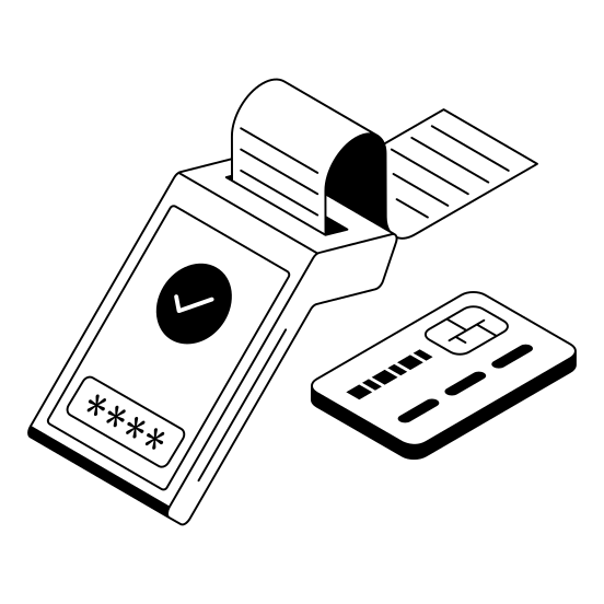 Pos, Payment, Checkout, Transaction, Billing illustration