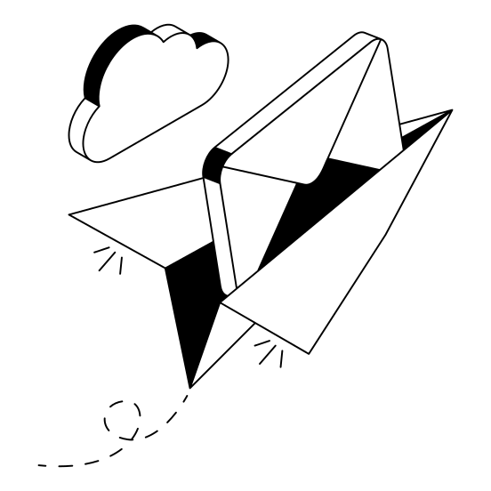 Send, Content, Communication, Message, Mail illustration