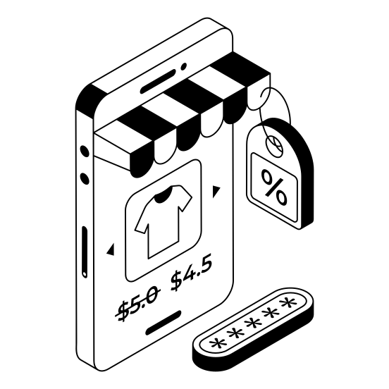 Shopping, App, Buy, Mobile, Phone illustration