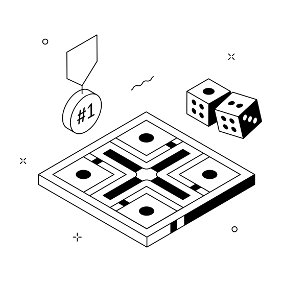 Board, Game, Dice, Ludo, Entertainment illustration