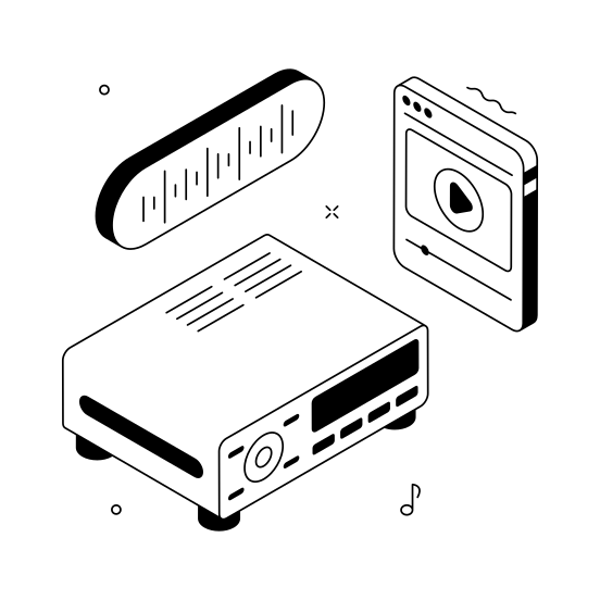 Dvd, Player, Movie, Video, Home illustration