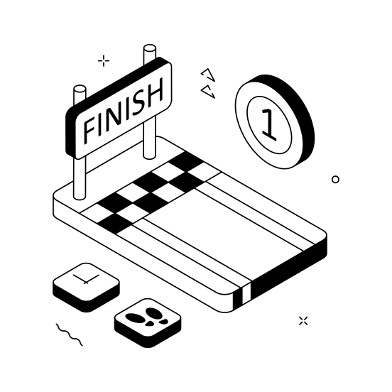 Finish, Line, Race, Sports, Competition illustration