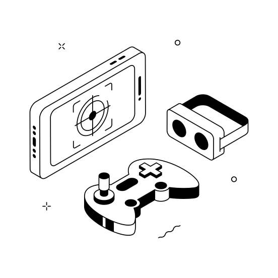 Gaming, Device, Gadget, Controller, Console illustration