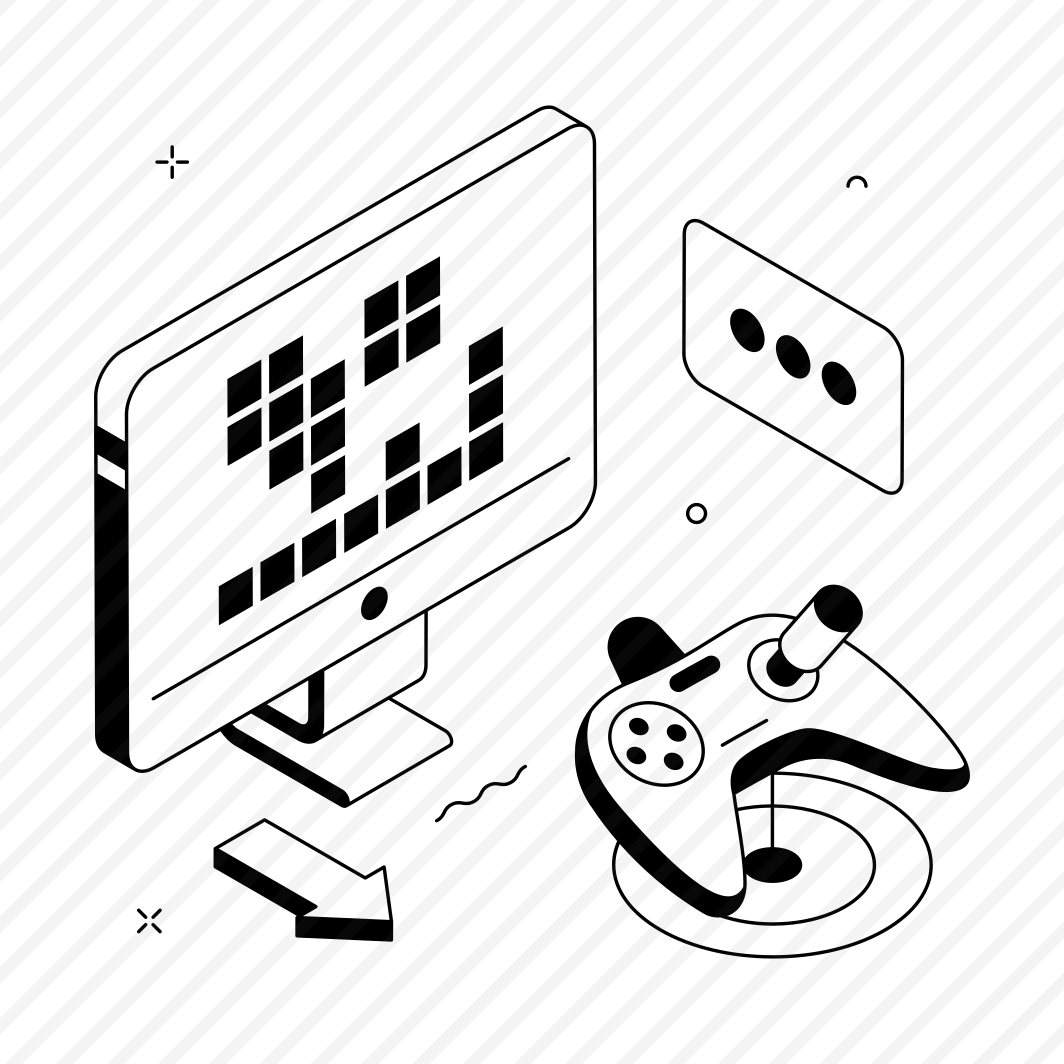 Gaming, Setup, Computer, Console, Joystick preview