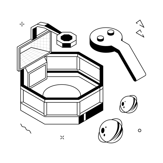 Gaming, Zone, Virtual, Arena, Esport illustration