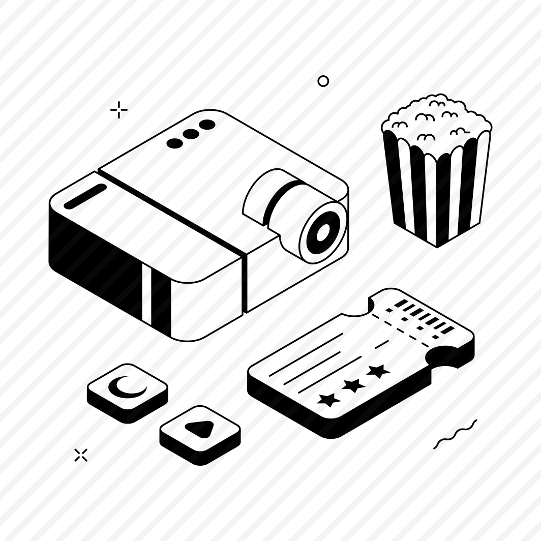 Movie, Night, Setup, Cinema, Film preview