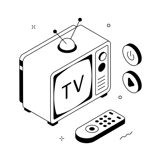 Television, Tv, Media, Entertainment, Video illustration