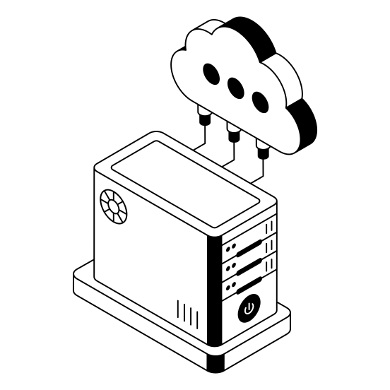 Cpu, Unit, Device, Cloud, Storage illustration