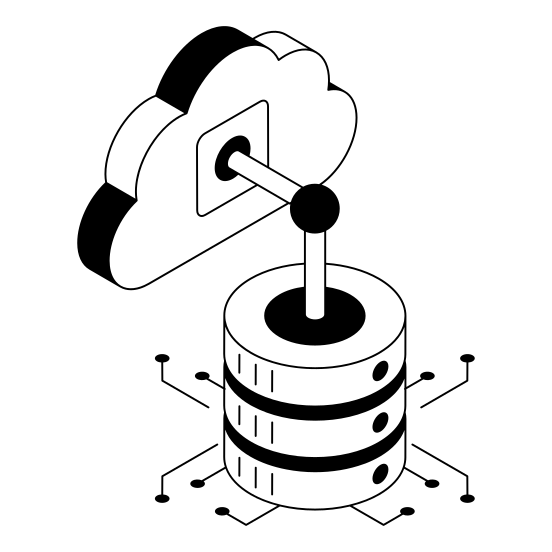 Database, Db, Cloud, Storage, Hosting illustration
