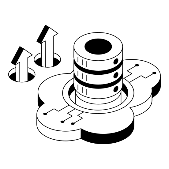Db, Database, Transfer, Cloud, Storage illustration