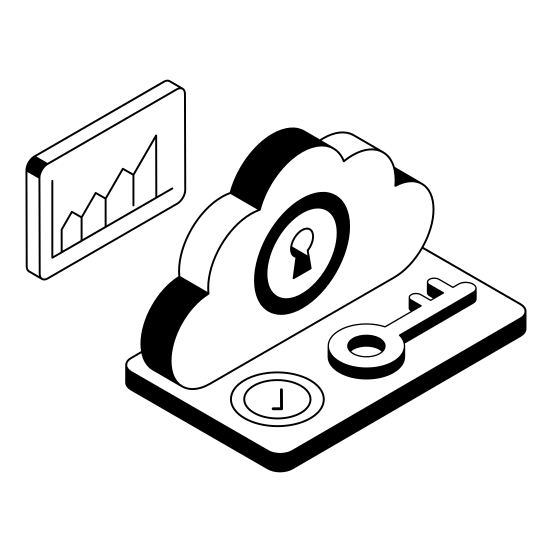 Key, Access, Private, Cloud, Storage illustration
