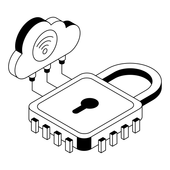 Lock, Safe, Security, Cloud, Storage illustration