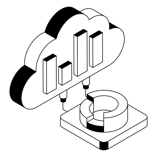 Statistics, Infographics, Analysis, Analytics, Cloud illustration