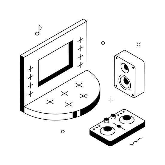 ,,dance Stage, illustration