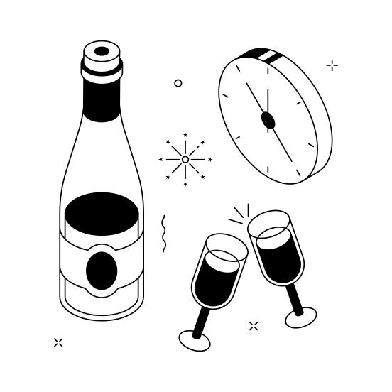 Midnight Cheers illustration