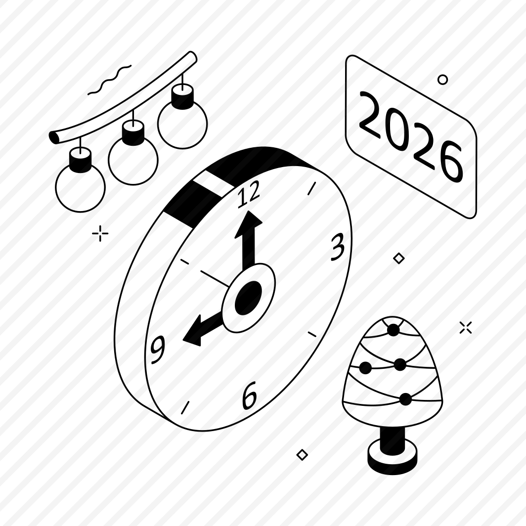 New Year Clock preview