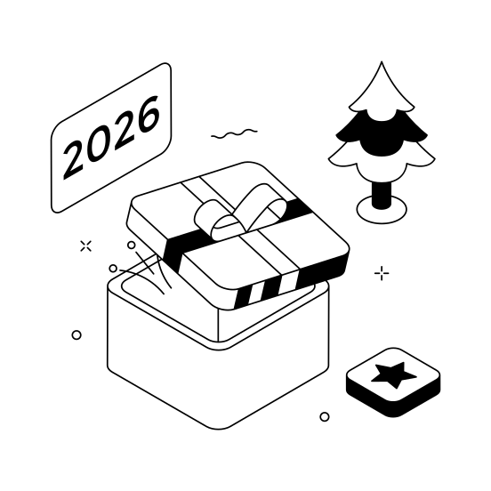 New Year Gift illustration