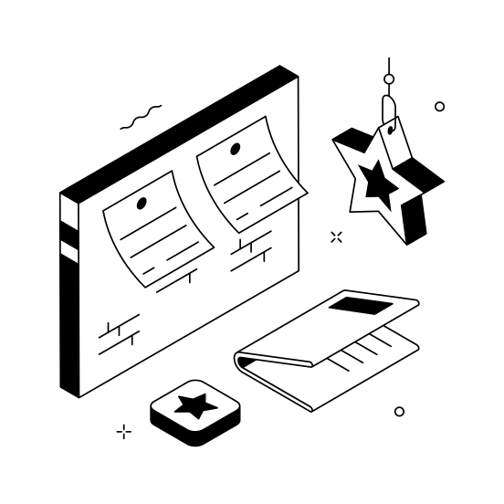 New Year Wishes, illustration