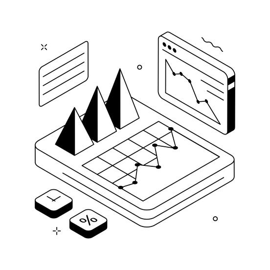 Analytical, Report, Data, Business, Reporting illustration