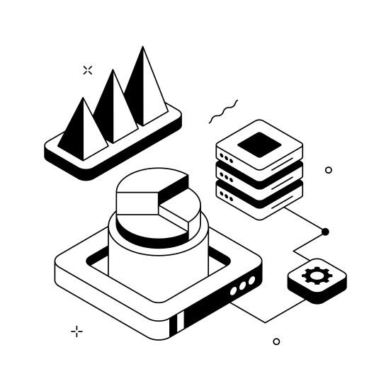 Big Data, Analysis, Analytics, Infographics, Statistics illustration