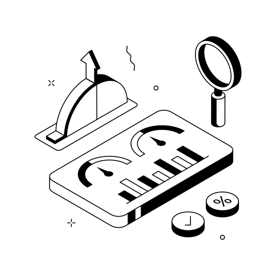 Business, Monitoring, Finance, Dashboard, Analysis illustration