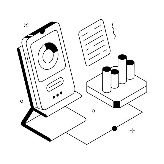 Corporate, Data, Analysis, Business, Statistics, illustration