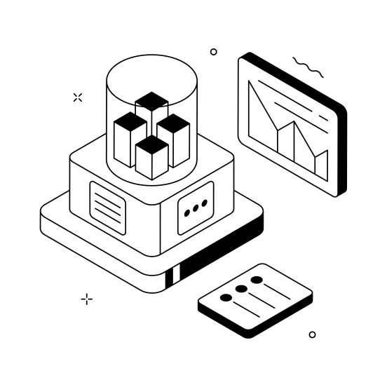 Data, Processing, Workflow, Automated, Artificial Intelligence illustration