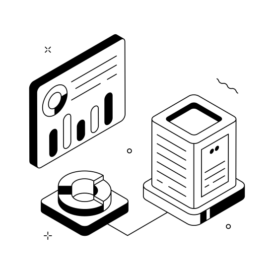 Infographics, Report, Chart, Data, Visualization illustration