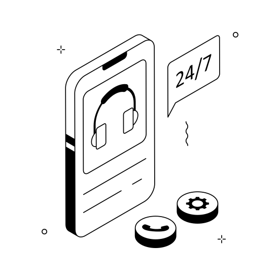 Customer, Service, Helpline, Assistance, Technical, Support, Contact Us, illustration