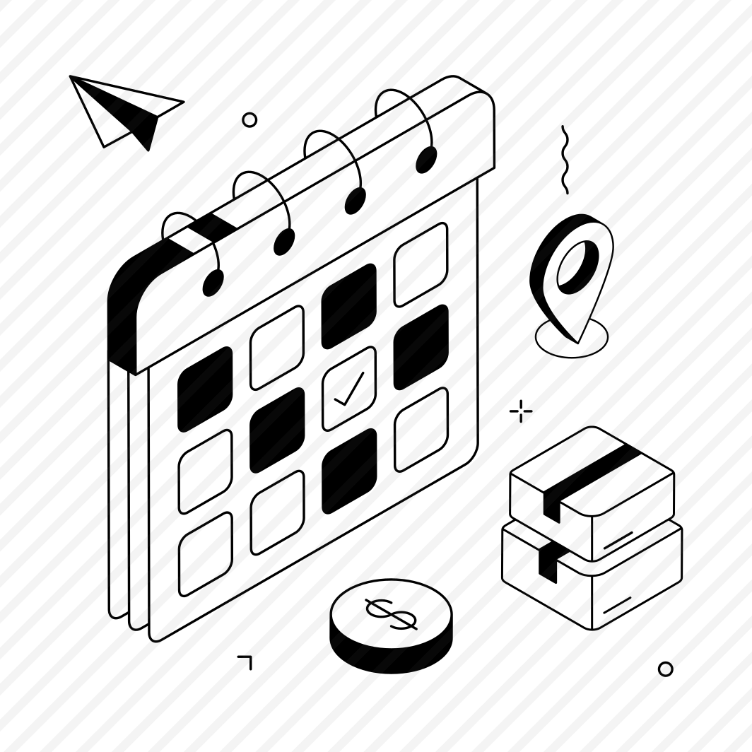 Delivery, Schedule, Planning, Logistics, Calendar, Project, Management, preview