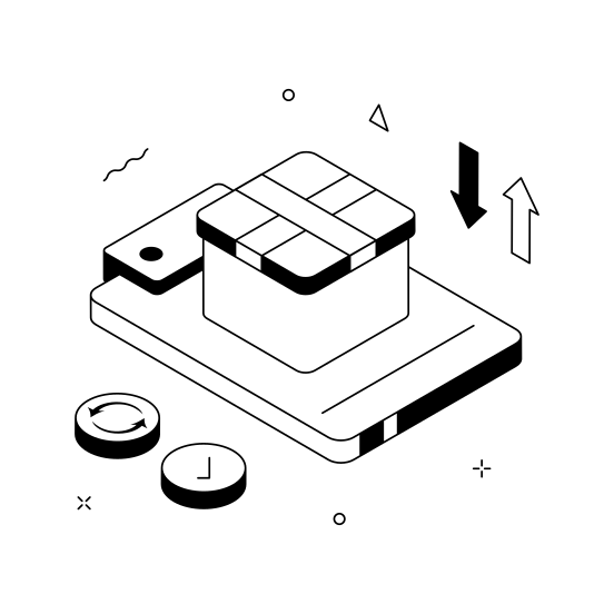 Parcel, Return, Package, Box, Shipping, Delivery, Ecommerce, illustration