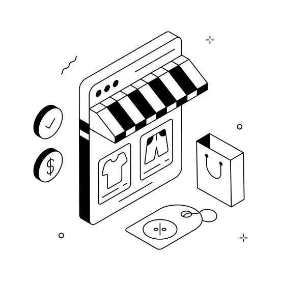 Shopping, Deal, Ecommerce, Online, Mobile, Store, Marketplace, illustration