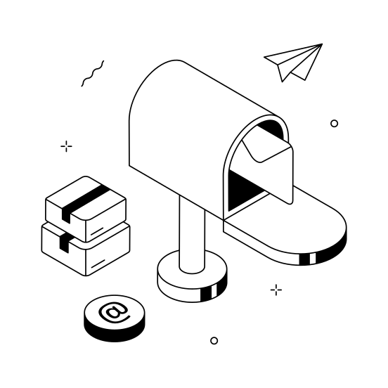 Shopping, Email, Mail, Communication, Mailbox, Ecommerce, Digital, illustration