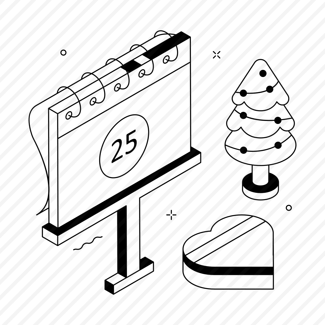 Christmas, Calendar, Date, Schedule, Planning preview