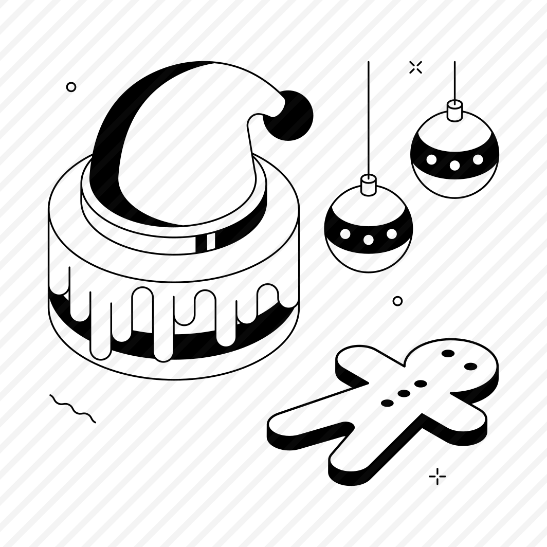 Christmas, Dessert, Sweet, Cake, Gingerbreadman preview