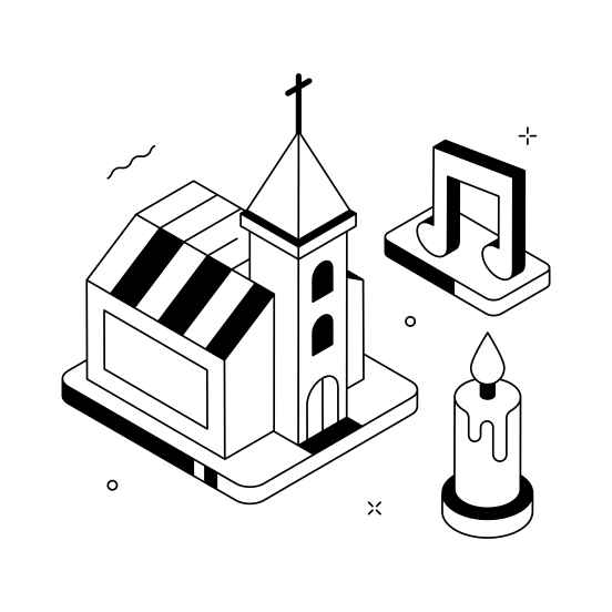 Church, Worship, Religion, Faith, Prayer, illustration