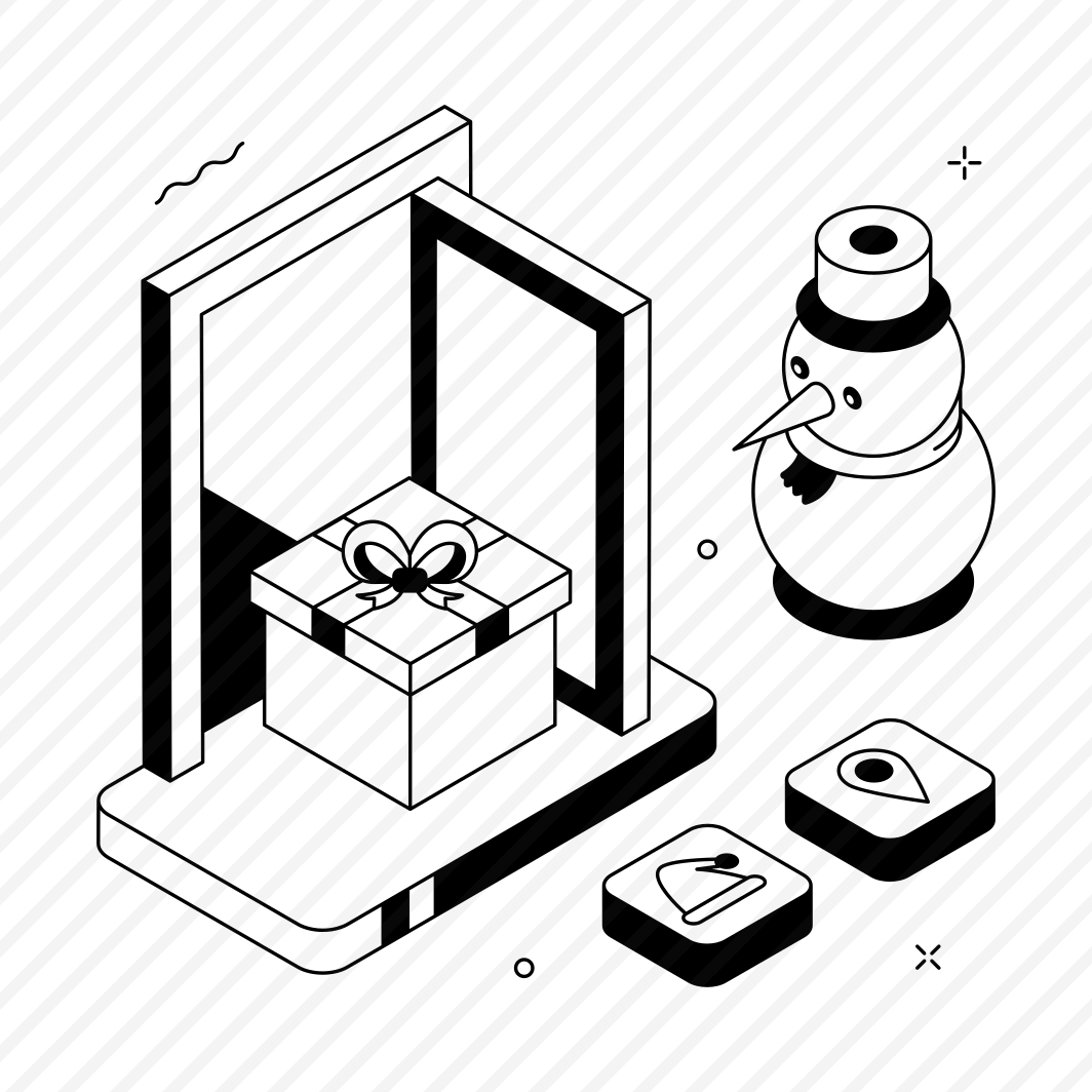 Giftbox, Present, Surprise, Santa, Snowman preview