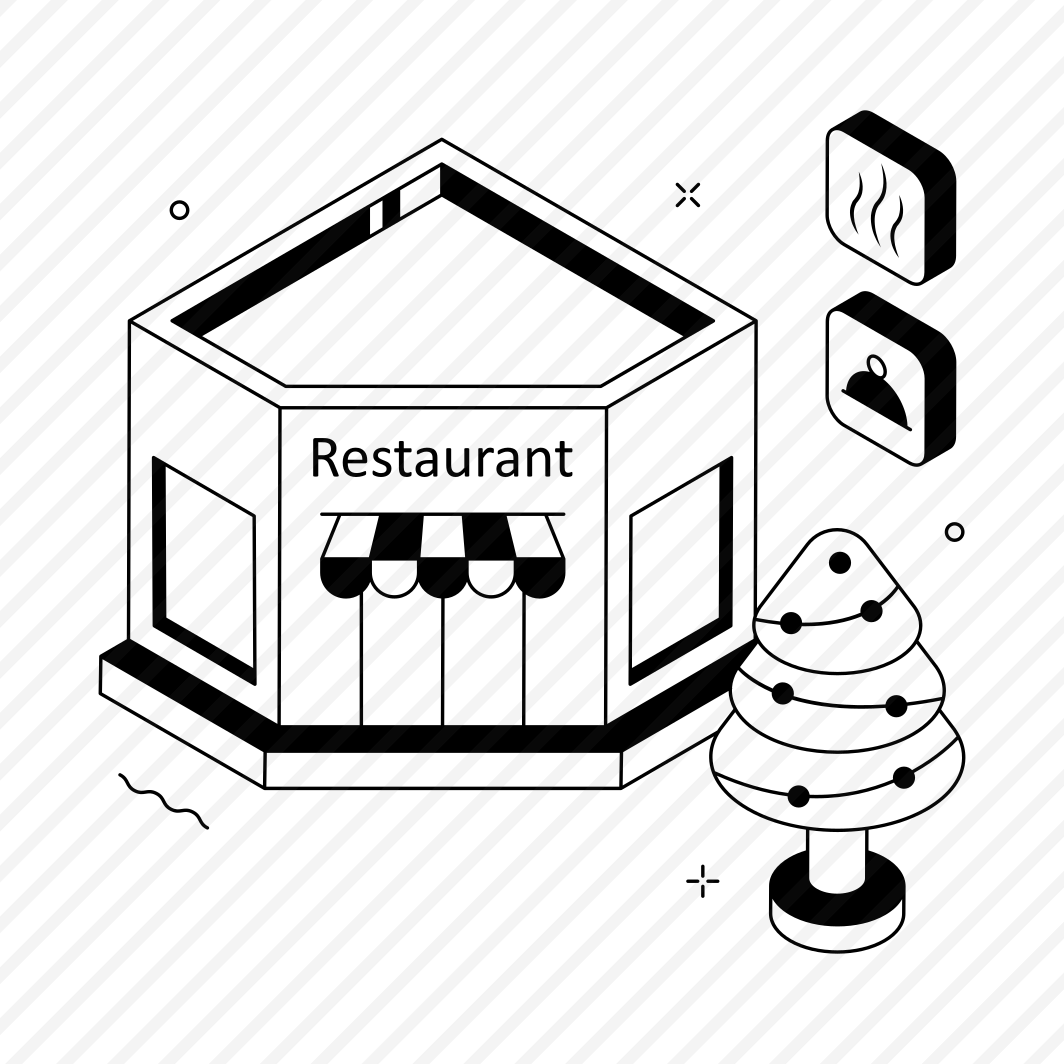 Restaurant, Food, Dining, Eatery, Building preview