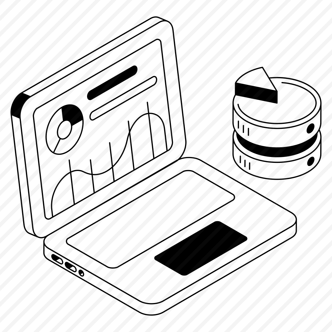 Analytics, Laptop, Device, Online, Database preview