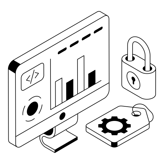 Analytics, Programming, Coding, Pc, Device illustration