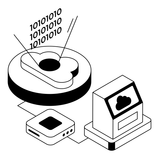 Cloud, Computing, Storage, Backup, Info illustration