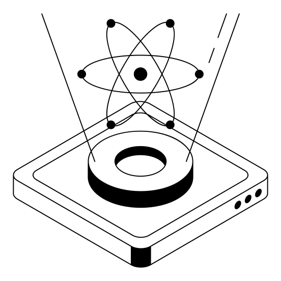 Computing, Hologram, Quantum, Structure, Device, illustration