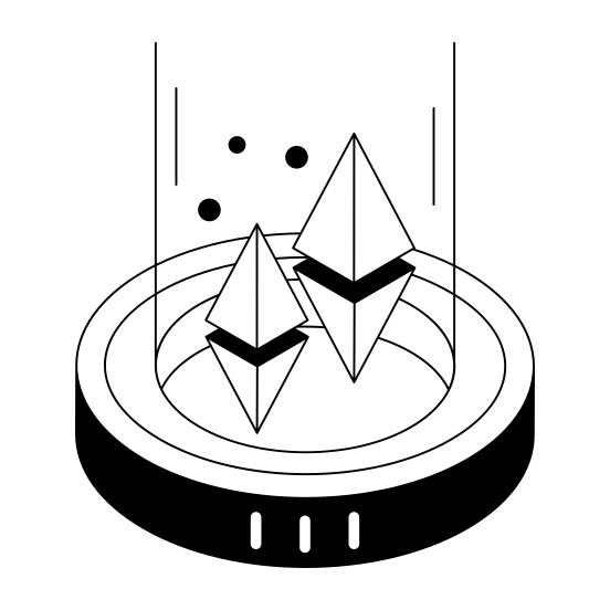 Ethereum, Crypto, Blockchain, Currency, Money illustration
