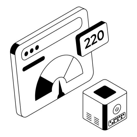 Performance, Productivity, Efficiency, Web, Website illustration