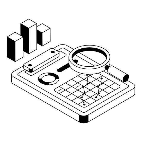 Report, Document, Research, Analytics, Statistics illustration