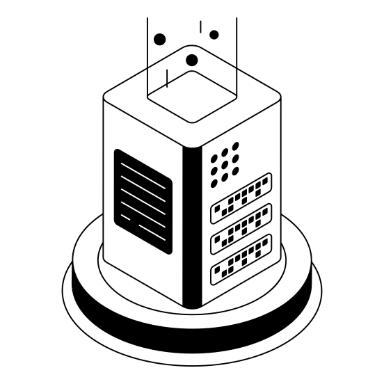 Server, Storage, Hosting, Backup, Information, illustration