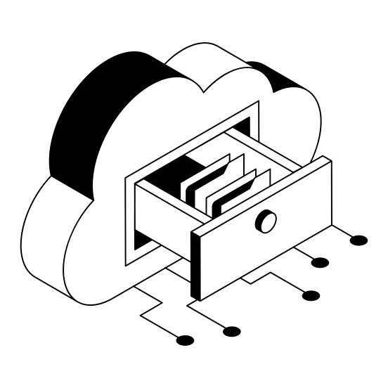 Storage, Archive, Drawer, Files, Document illustration