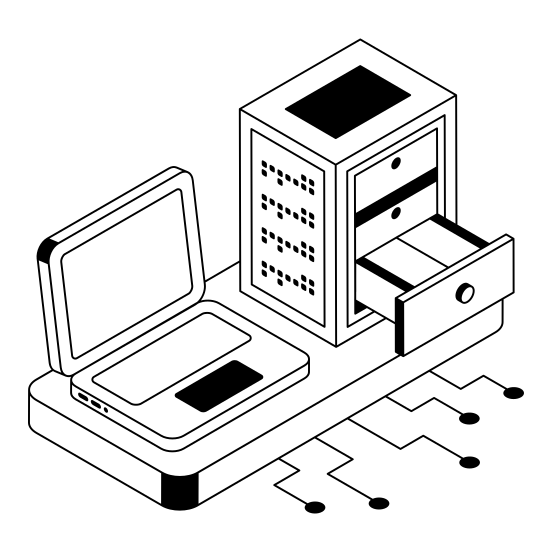 Storage, Server, Hosting, Computing, Backup, illustration